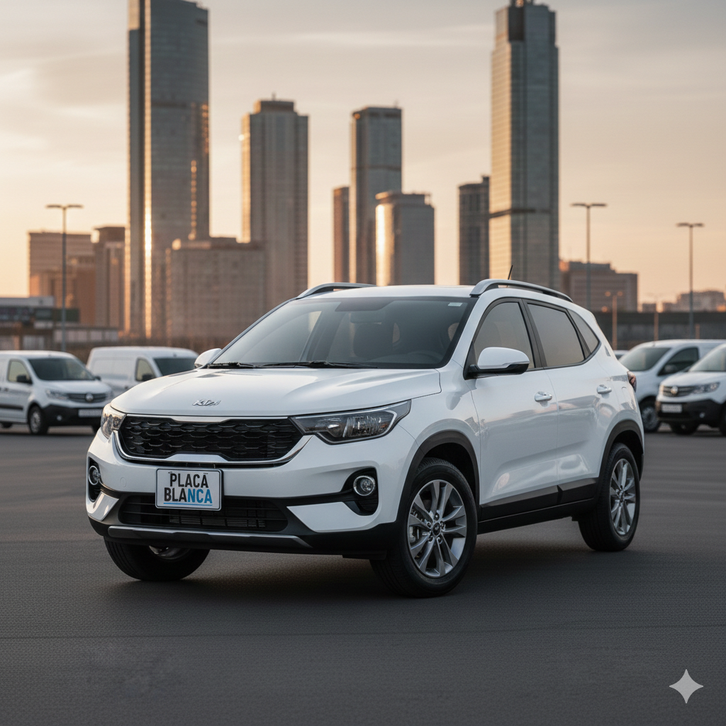 Kia Sonet Placa Blanca